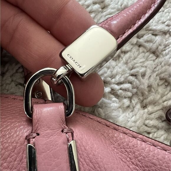 Coach Vintage Kelsey Satchel Pink Pebbled Leather Crossbody Purse w/ Wallet - Picture 4 of 16